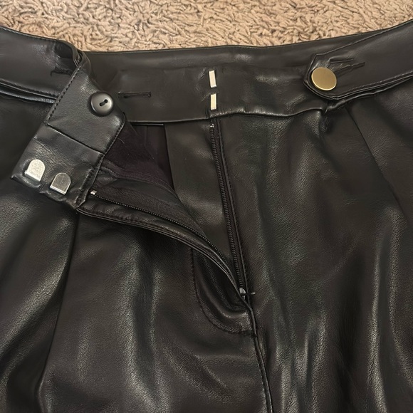 LOFT Curvy Leather Pants - Picture 4 of 8